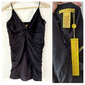 Y2k Silk Catherine Malandrino spaghetti strap tank